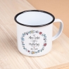 Personalisierte Emaille-Becher Tasse zum Muttertag –Alles Liebe zum Muttertag [Wunschname]. Persönliches Geschenk zum Geburtstag,Dankeschön