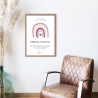 Taufgeschenk Taufe Poster personalisiert Patenkind Regenbogen Mädchen Urkunde Geschenke Taufpate Patengeschenk Patenonkel Patentante Spruch