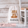 Personalisierter Turnbeutel Tiger Wunschnamen |  Rucksack für Schule, Kindergarten, KITA , KIGA | als Wäschebeutel, Sportbeutel l Tierkinder