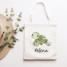 Turnbeutel Wäschebeutel Schildkröte Wasserschildkröte - Personalisiert - Wunschnamen - Schule - mit Name - Wechselkleidung - Weihnachten