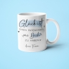 Personalisierte Tasse mit Spruch Glück ist, einen Patenonkel wie dich zu haben. Super Geschenk für Geburtstage, Ostern oder Weihnachten
