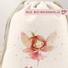 Kinder-Beutel Ballerina Fee mit Namen personalisiert Personalisierter Turnbeutel | Rucksack als Sportbeutel für Schule, Kindergarten, Wäsche