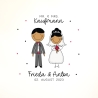 Mr und Mrs Spardose Hochzeit personalisiert Datum & Name Brautpaar Bräutigam Braut Geldgeschenk Sparschwein Hochzeitsgeschenk Geld
