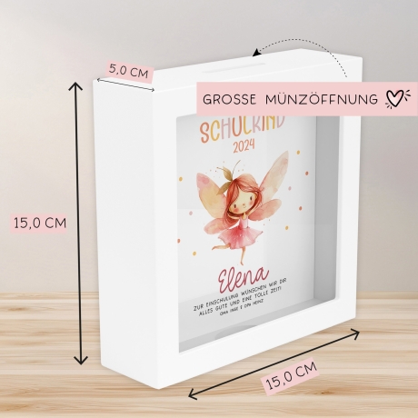 Ballerina Fee Stofftasche Einkaufstasche Kinder-Beutel mit Namen als Sporttasche, Wechselwäsche, Tragetasche -für Kita Schule & Kindergarten