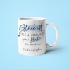 Personalisierte Tasse: Glück ist einen Freund wie dich zu haben. Perfektes Geschenk zum Geburtstag, zu Ostern oder Weihnachten.