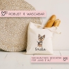 Personalisierte Stofftasche Hund Yorkshire Terrier Name - Kinder Beutel Kindertasche mit Wunschname - Wechselwäsche - Wechselkleidung