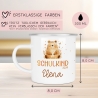 Bär Kindertasse Schulkind Name Emaille Tasse Kind Kindergeschirr personalisiert Kinder Geschenk Schulanfang