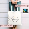 Personalisierte Einkaufstasche Glück ist eine Tante wie dich zu haben | Jutebeutel - Stofftasche - Wunschname - Stoffbeutel - Jutetasche