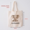 Kinder-Beutel mit Namen personalisiert - Elefant - Stofftasche als Sporttasche, Wechselwäsche, Tragetasche - Kita, Schule & Kindergarten