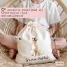 Personalisierte Stofftasche Labrador Hund Name - Kinder Beutel Kindertasche mit Wunschname - Wechselwäsche - Tragetasche - Wechselkleidung