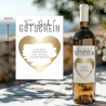 Weinflaschen-Etikett  | Gutschein Für dich | Personalisiertes Wein Flaschen Etikett | Rubbellos Weinetikett Weihnachten - Gold