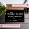 Personalisierte Fußmatte mit Wunschnamen | Willkommen | 35 x 50 cm oder 40 x 60 cm | Geschenkidee zum Umzug, Einzug für Familien