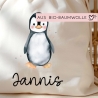 Turnbeutel Wäschebeutel Pinguin - Personalisiert - Wunschnamen - Schule - mit Name - Rucksack - Wechselkleidung - Weihnachten - Geburtstag