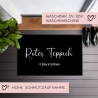 Roter Teppich - Black Edition Fußmatte Türmatte mit Spruch 60x40cm - für innen und außen -Vorleger für die Haustür - Flur - Einweihung