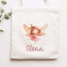Ballerina Fee Schulkind Tasche 2024, Schultasche, Geschenk Einschulung, Schultüte, personalisierte Jutetasche, Einschulungsgeschenk