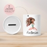 Spardose Meerjungfrau Personalisiert mit Name oder Wunschnamen für Mädchen aus Keramik. Geschenk Taufe, Geburtstag od. Weihnachten - 03