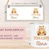 Bär Kindertasse Schulkind Name Emaille Tasse Kind Kindergeschirr personalisiert Kinder Geschenk Schulanfang