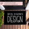 Personalisierte Fußmatte mit Name & Foto -Eigene Fußmatte erstellen - Selbst gestalten nach Wunsch - Individuelle Fußmatten - 60x40 cm