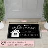 Personalisierte Fußmatte - für Ferienwohnung, Apartments, Ferienhaus, Ferienhäuser, Ferienunterkunft| Herzlich Willkommen | 60x40 cm