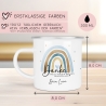 Danke das du mir beim Wachsen geholfen hast - Regenbogen - Abschiedsgeschenk für Erzieherin Geschenk Abschiedsgeschenk Lehrerin Emaille
