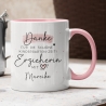 Personalisierte Tasse  Danke für die schöne Kindergarten-Zeit Geschenke Namen Kinder. Geschenk für Erzieher und Erzieherin. Abschied