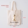 Personalisierte Stofftasche Labrador Hund Name - Kinder Beutel Kindertasche mit Wunschname - Wechselwäsche - Tragetasche - Wechselkleidung