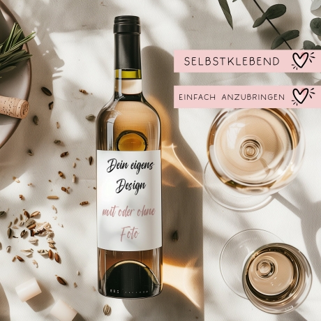 Weinflaschen Etikett nach deinen Vorgaben - eigenes Design - Personalisiertes Wein Flaschen Etikett | Rubbellos Weinetikett Weihnachten