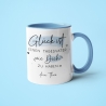 Personalisierte Tasse mit Spruch Glück ist einen Tagesvater wie dich zu haben zum Geburtstag, Geschenk, Ostern, Weihnachtsgeschenk
