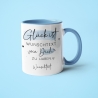 Handgefertigte Personalisierte Glück ist... - Tasse komplett mit Wunschtext und Wunschname. Zum Geburtstag, Vatertag, Ostern, Weihnachten
