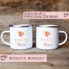 Schulanfang Ballerina Kindertasse Schulkind Fee Name Emaille Tasse Kind Kindergeschirr personalisiert Kinder Geschenk Zahnputzbecher