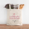 Weltbeste Trauzeugin Tasche Stoffbeutel - mit Wunschname - Einkaufstasche - Tolle Geschenkidee mit Namen zum Geburtstag Personalisiert
