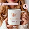 Ballerina Kindertasse Schulkind 2024 Fee Name Tasse Kind Kindergeschirr personalisiert Kinder Geschenk Kakaotasse Geburtstagsgeschenk