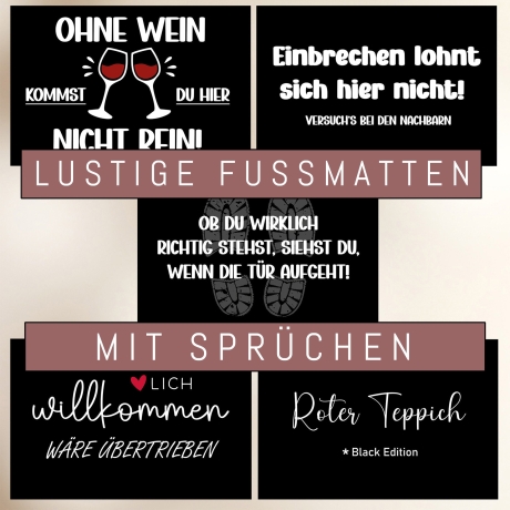 Fußmatte Lustig Sprüche Fussmatte und Schmutzfangmatte Türmatte Teppich Geschenk - Willkommen wäre übertrieben - Einbrechen lohnt sich nicht