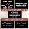 Fußmatte Lustig Sprüche Fussmatte und Schmutzfangmatte Türmatte Teppich Geschenk - Willkommen wäre übertrieben - Einbrechen lohnt sich nicht