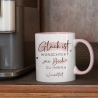 Handgefertigte Personalisierte Tasse – Glück ist eine PATENTANTE wie dich zu haben - Geschenk zum Muttertag Geburtstag, Ostern, Weihnachten