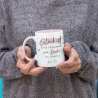 Handgefertigte Personalisierte Tasse – Glück ist eine HEBAMME wie dich zu haben - Geschenk zum Geburtstag, Ostern, Weihnachten -Wunschnamen