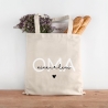 Baumwolltasche Oma Personalisiert Wunschnamen - Baumwolle Shopper - Stofftasche - Weihnachten -   Shopper - Baumwollbeutel - Einkaufstasche