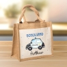 Polizeiwagen Schulkind Tasche Wunschnamen | 100% Jute | Streifenwagen Polizei | Geschenk Einschulung | Schultüte personalisiert | Schule