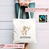 Personalisierter Turnbeutel Dinosaurier Dino Styracosaurus mit Wunschnamen |Rucksack Schule, Kindergarten, KITA, Wäschebeutel,Sportbeutel