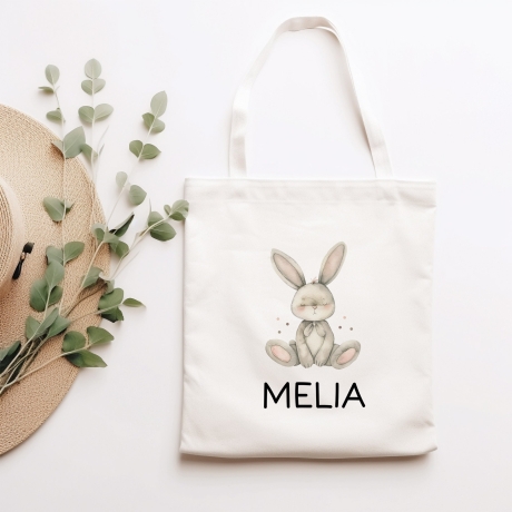 Personalisierte Kinder Spardose Hase Tier mit Namen optional mit Datum - Braun - Geschenk für Junge & Mädchen zum Geburtstag Weihnachten
