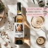 Personalisiertes - Weinetikett Geburtstags-Flaschenetikett Happy Birthday mit Foto & Namen - Geschenk zum Geburtstag - schwarz