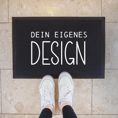 Personalisierte Fußmatte mit Name & Foto -Eigene Fußmatte erstellen - Selbst gestalten nach Wunsch - Individuelle Fußmatten - 60x40 cm