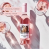 Personalisiertes - Weinetikett Geburtstags-Flaschenetikett Happy Birthday mit Foto & Namen - Geschenk zum Geburtstag - schwarz
