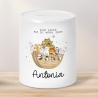 Arche Noah Spardose mit Name Taufgeschenk Spardose Kind Geldgeschenk Taufe Geschenke Babygeschenke Baby personalisiert Geburt Geschenke