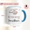 Schulkind 2024 Kindertasse Hubschrauber-Motiv - personalisierte Kakao Tasse mit Namen - ideales Kindergeschirr - perfektes Geschenk Kinder
