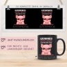 Neuer Job Tasse mit Namen - Abschiedsgeschenk Kollegen - Personalisierte Tasse mit Spruch: Glückwunsch zum neuen Job Kaffeetasse Sparschwein