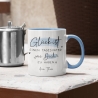 Personalisierte Tasse mit Spruch Glück ist einen Tagesvater wie dich zu haben zum Geburtstag, Geschenk, Ostern, Weihnachtsgeschenk