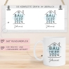 Bauherr Bauherrin Tasse 2024 Name, Richtfest Geschenk, Becher Geschenke zum Richtfest, Geschenkideen zum Hausbau Einweihung Hausbauer -330ml