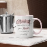 Handgefertigte Personalisierte Glück ist... - Tasse komplett mit Wunschtext und Wunschname. Zum Geburtstag, Muttertag, Ostern, Weihnachten