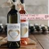 Gutschein Weinflaschen-Etikett | Personalisiertes Wein Flaschen Etikett | Rubbellos Weinetikett Weihnachten Geburtstag Geschenk Freundin